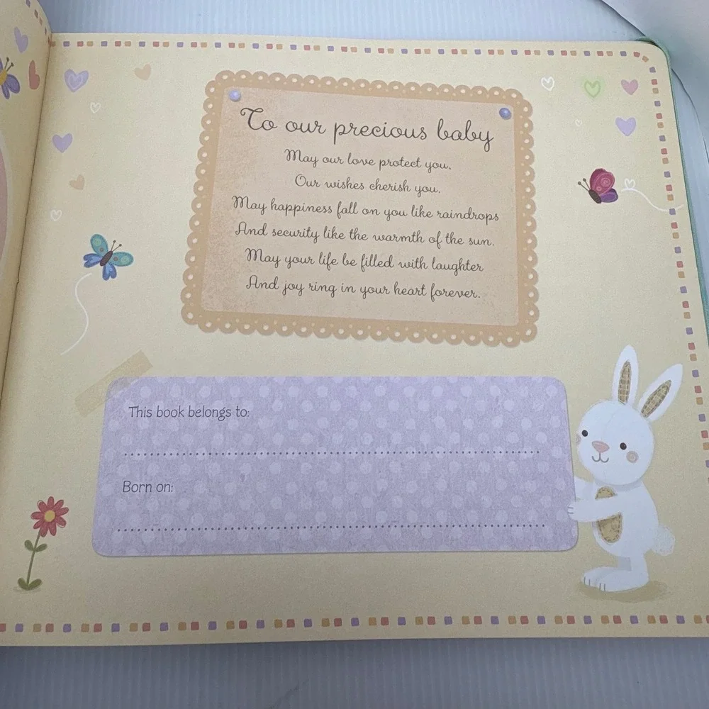 Wishes For Baby Tiger Tales Keepsake Memory Book Baby‎ Shower Gift New Mom